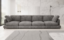 Designer 4-zitsbank Thalessa in Ribstof