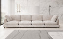 Designer 4-zitsbank Thalessa in Ribstof