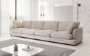 Designer 4-zitsbank Thalessa in Ribstof