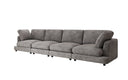 Designer 4-zitsbank Thalessa in Ribstof