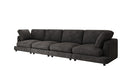 Designer 4-zitsbank Thalessa in Ribstof