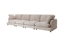 Designer 4-zitsbank Thalessa in Ribstof