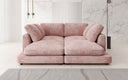 Designer loungebank Thalessa in ribstof