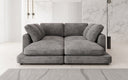 Designer loungebank Thalessa in ribstof