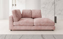 Designer chaise longue/sofa Thalessa in ribstof