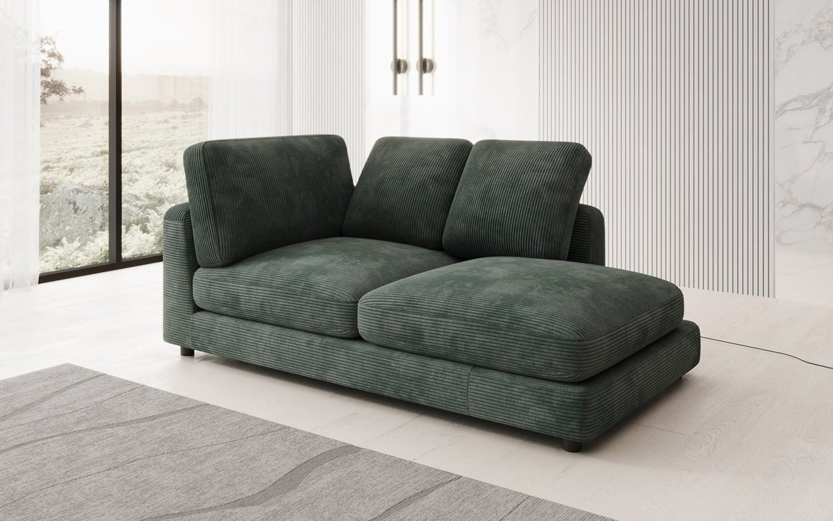 Designer Chaiselounge/Sofa Thalessa in Ribstof