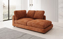 Designer chaise longue/sofa Thalessa in ribstof
