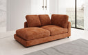 Designer chaise longue/sofa Thalessa in ribstof