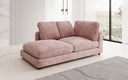 Designer chaise longue/sofa Thalessa in ribstof