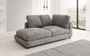 Designer chaise longue/sofa Thalessa in ribstof