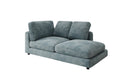 Designer chaise longue/sofa Thalessa in ribstof