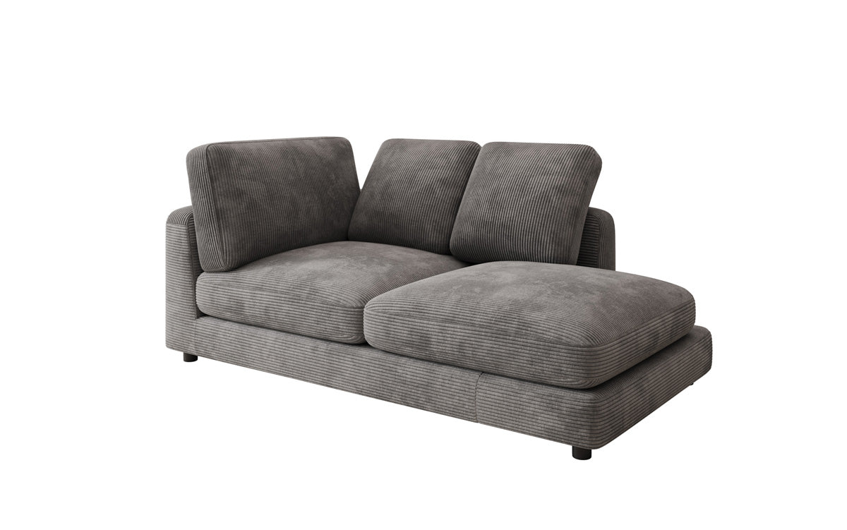 Designer Chaiselounge/Sofa Thalessa in Ribstof