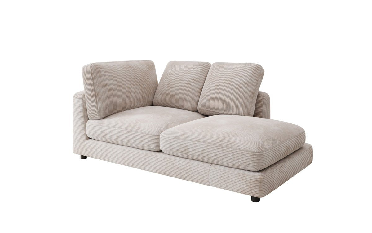 Designer Chaiselounge/Sofa Thalessa in Ribstof