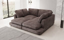 Designer loungebank Thalessa in ribstof