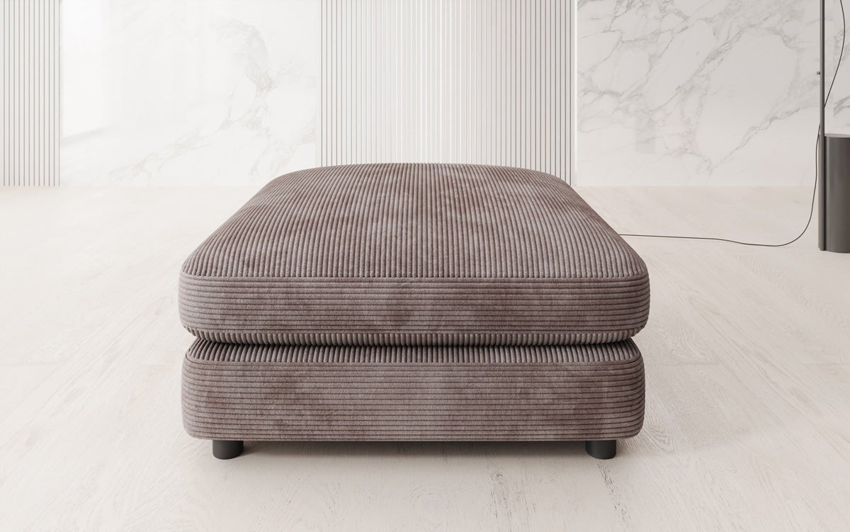 Bijzetkruk Thalessa in Ribstof 90x90cm