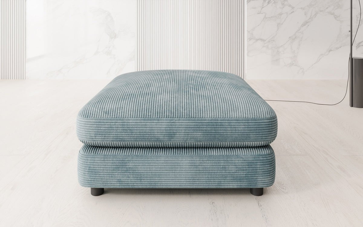 Bijzetkruk Thalessa in Ribstof 90x90cm