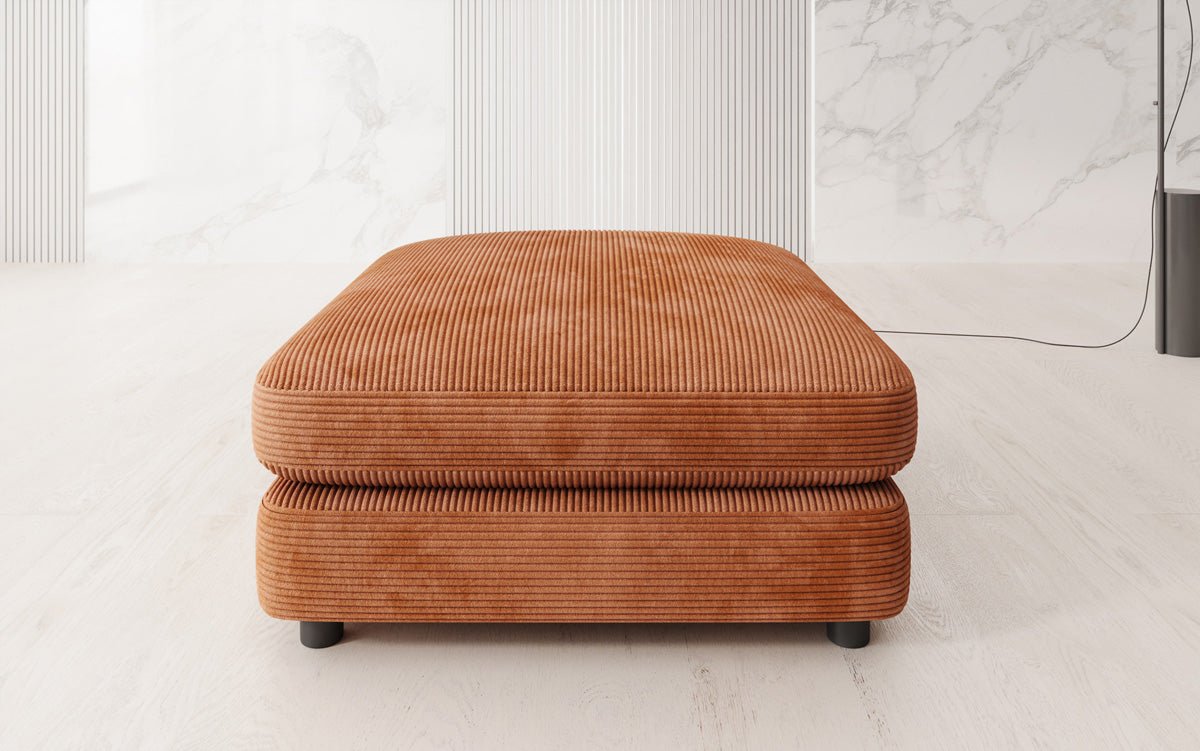 Bijzetkruk Thalessa in Ribstof 90x90cm