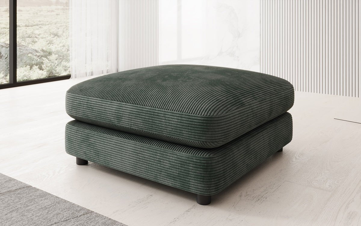 Bijzetkruk Thalessa in Ribstof 90x90cm