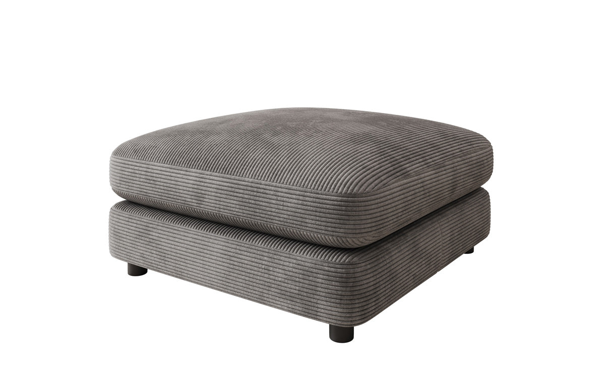 Bijzetkruk Thalessa in Ribstof 90x90cm