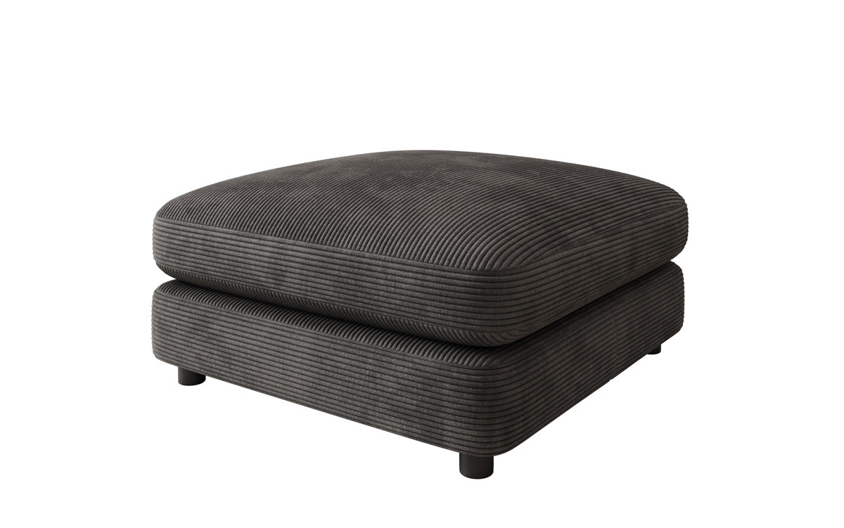 Bijzetkruk Thalessa in Ribstof 90x90cm