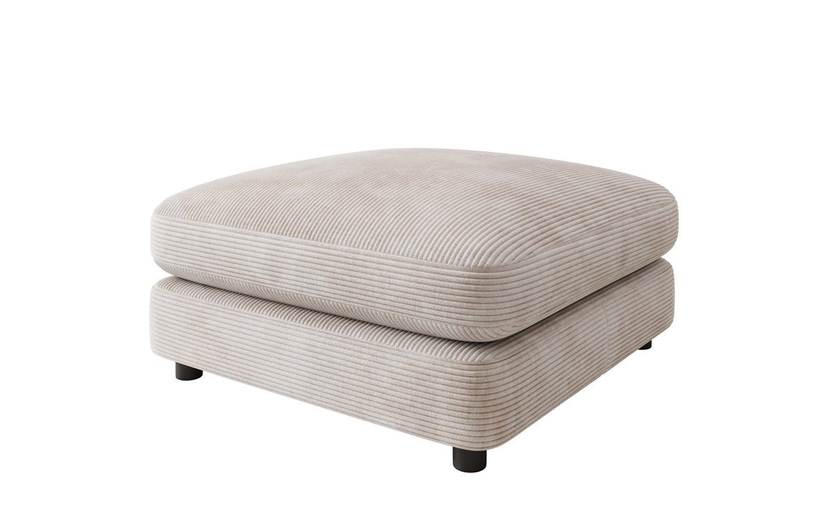 Bijzetkruk Thalessa in Ribstof 90x90cm