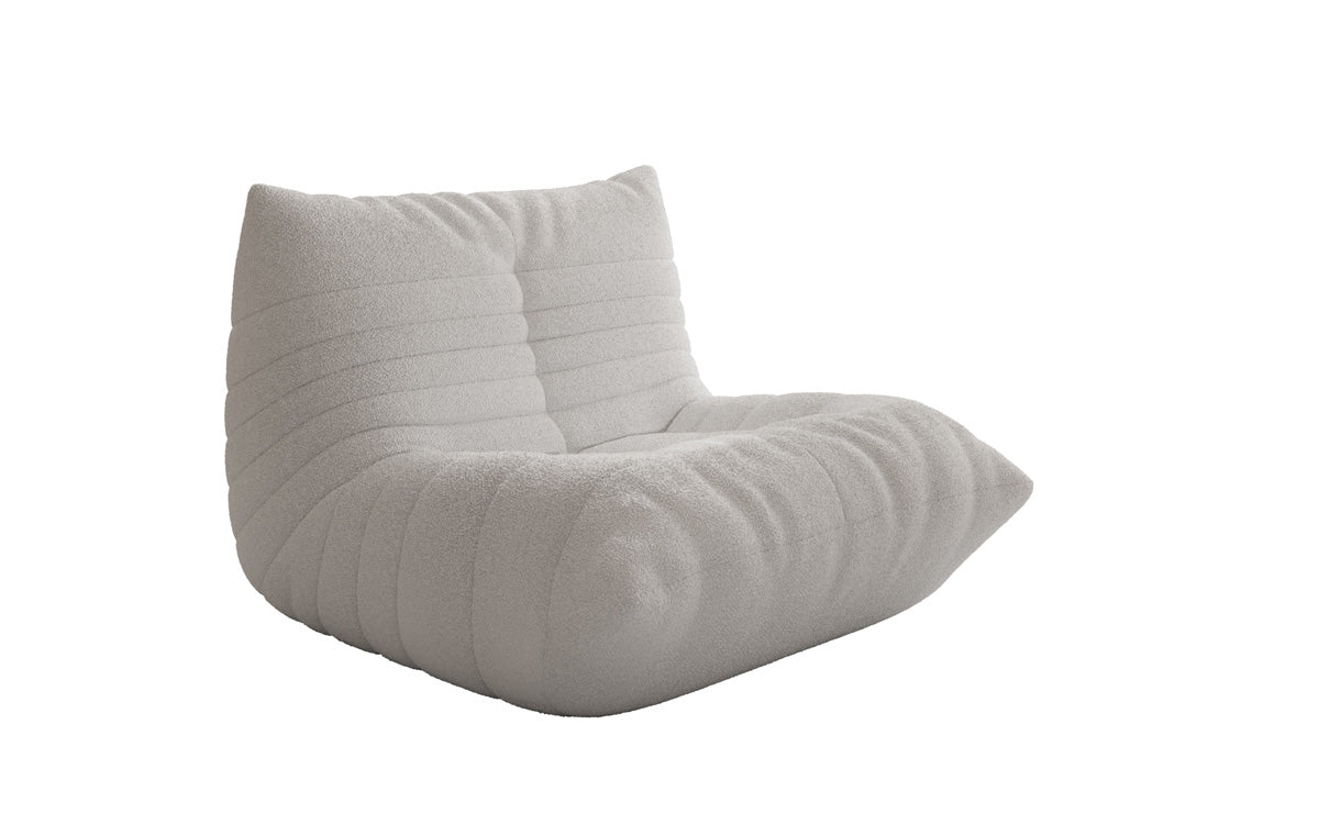 Designer Sofa-fauteuil Calmo in Teddystof Bouclé