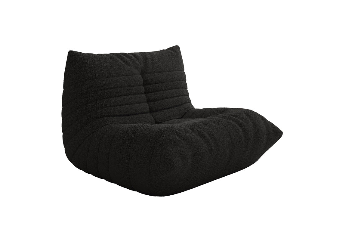 Designer Sofa-fauteuil Calmo in Teddystof Bouclé