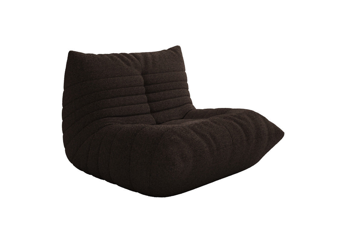 Designer Sofa-fauteuil Calmo in Teddystof Bouclé