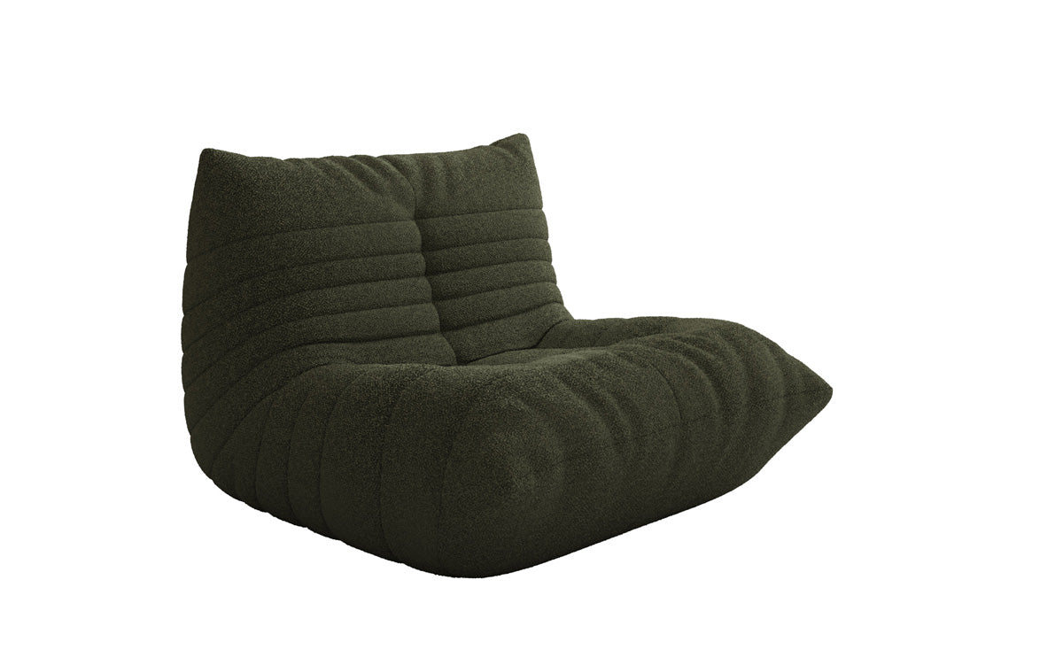 Designer Sofa-fauteuil Calmo in Teddystof Bouclé