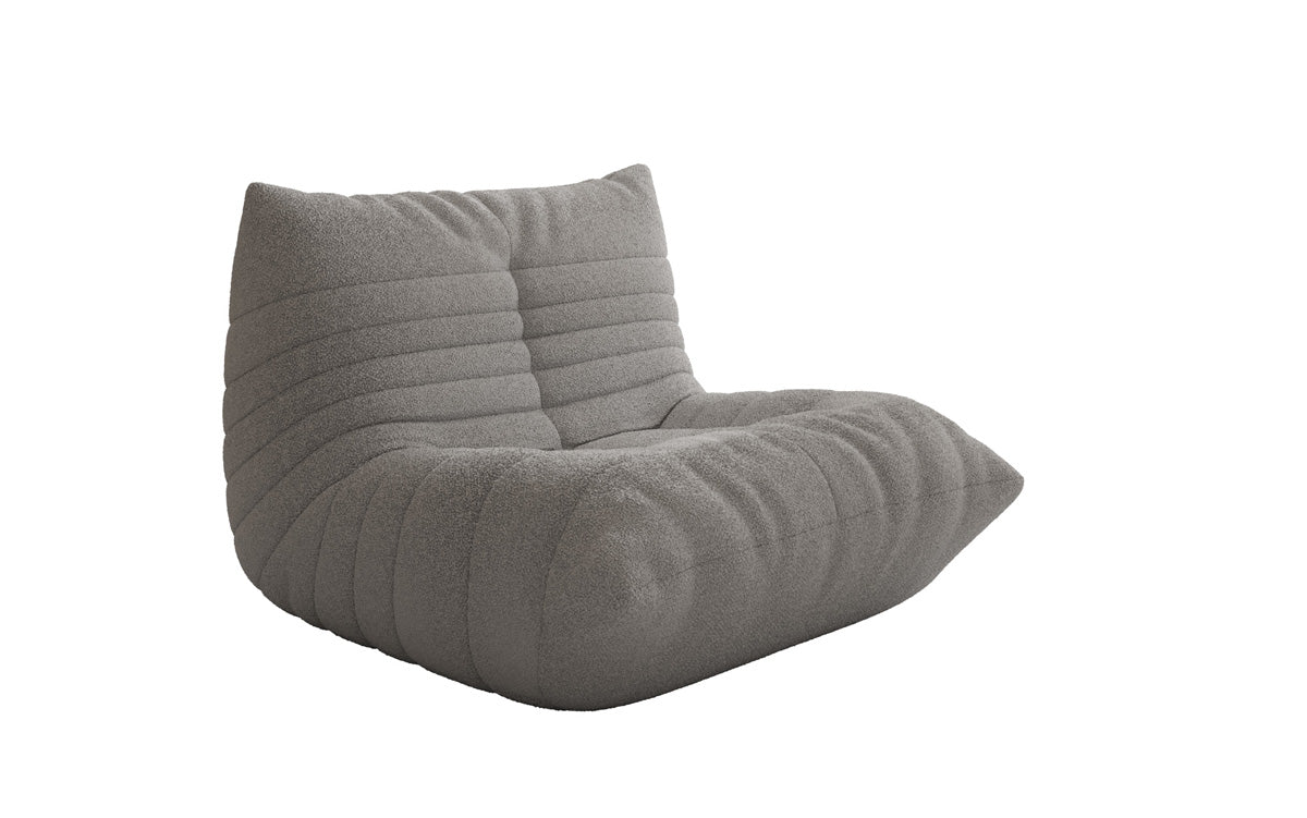Designer Sofa-fauteuil Calmo in Teddystof Bouclé