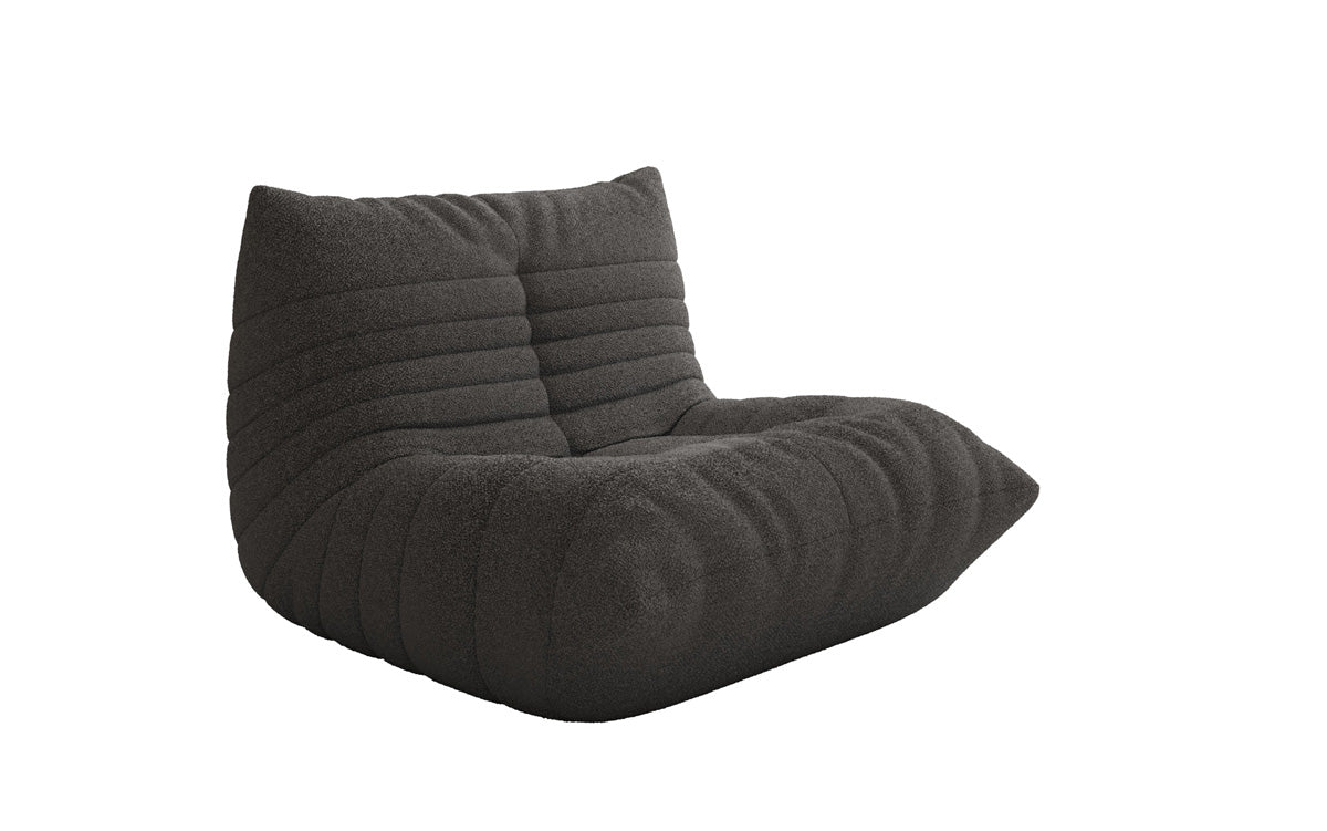 Designer Sofa-fauteuil Calmo in Teddystof Bouclé