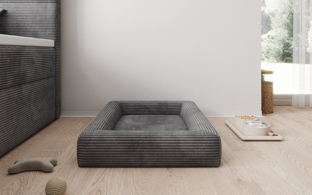 Hondenbed Cordino 80 × 60 cm in Ribstof