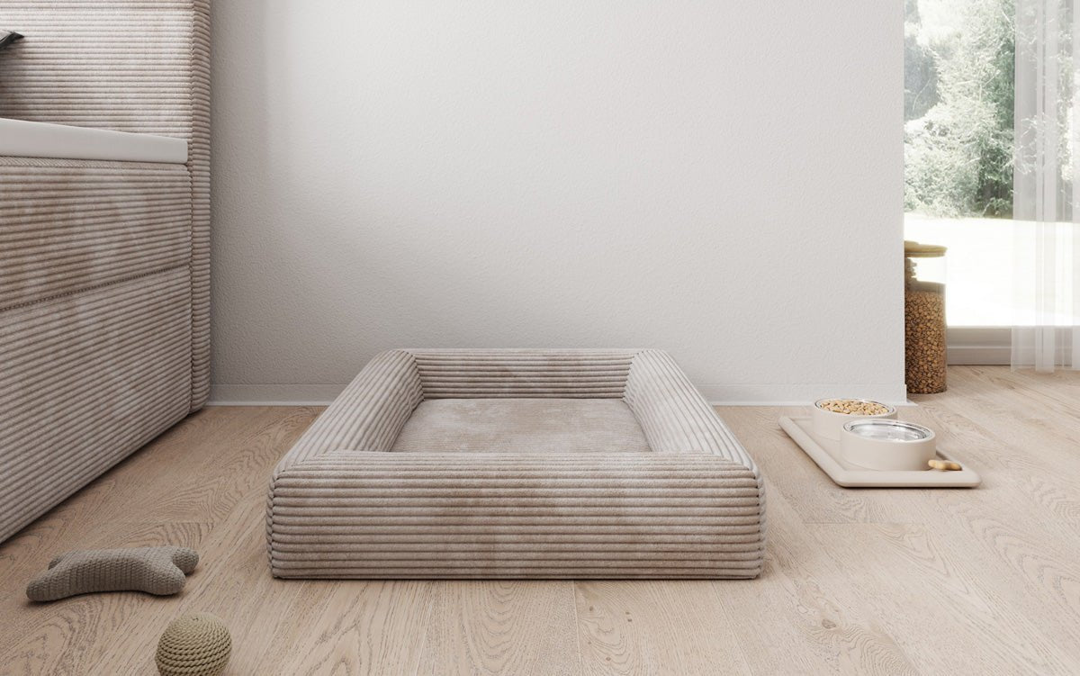 Hondenbed Cordino 80 × 60 cm in Ribstof