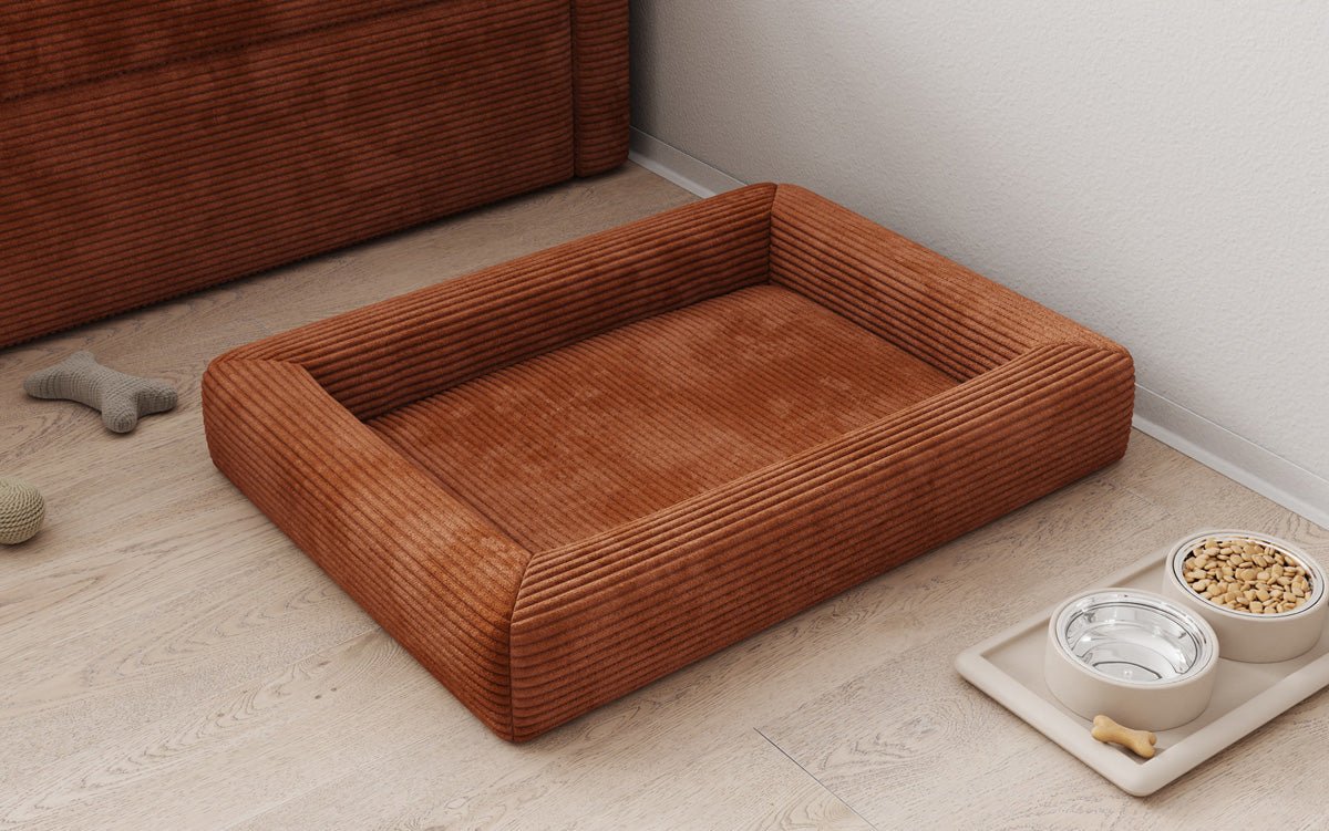 Hondenbed Cordino 80 × 60 cm in Ribstof
