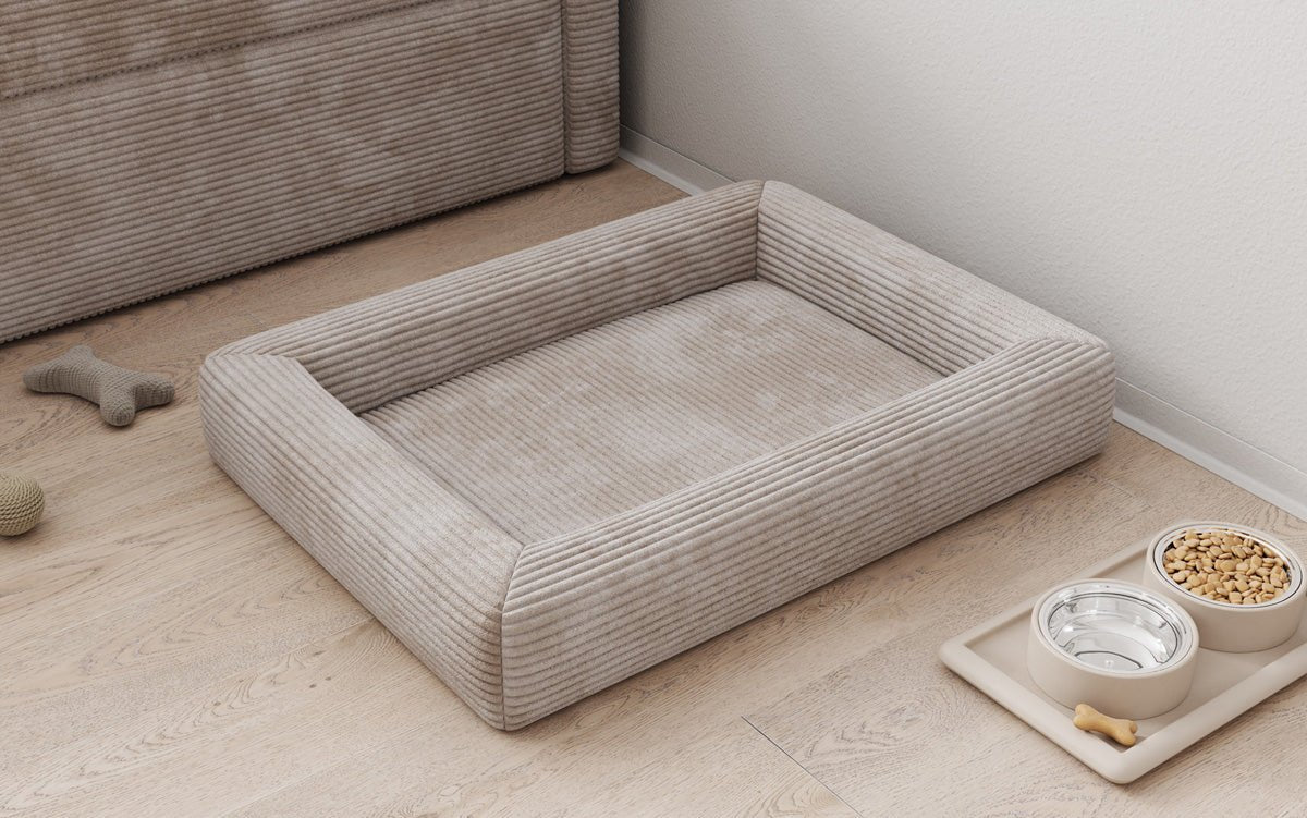 Hondenbed Cordino 80 × 60 cm in Ribstof