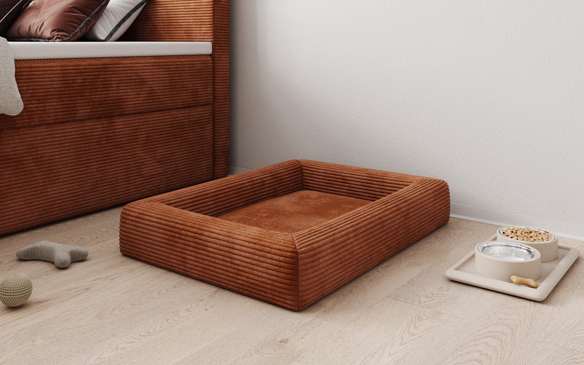 Hondenbed Cordino 80 × 60 cm in Ribstof
