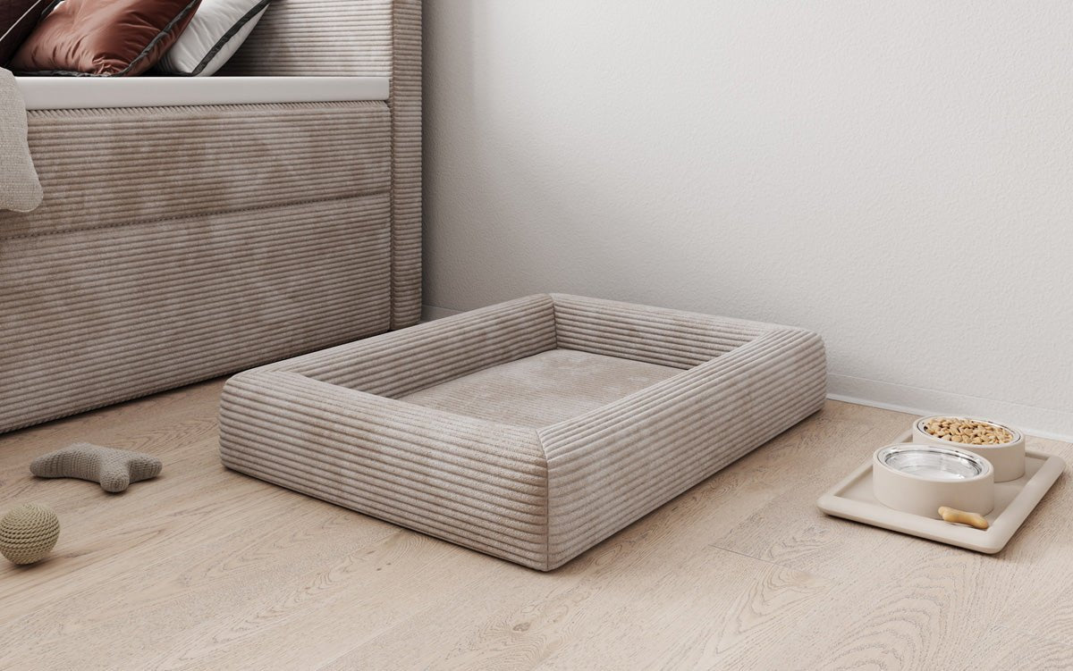 Hondenbed Cordino 80 × 60 cm in Ribstof