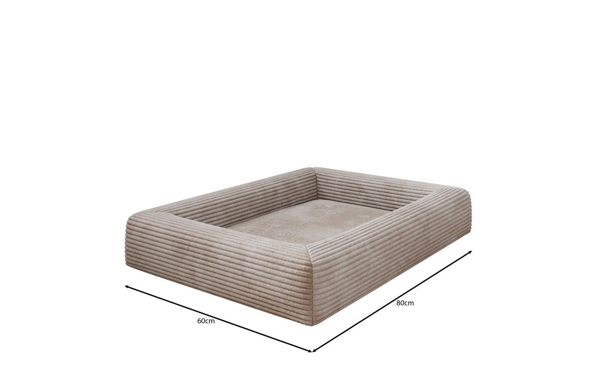 Hondenbed Cordino 80 × 60 cm in Ribstof