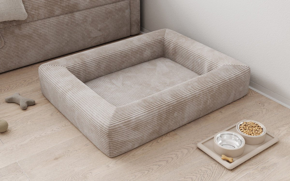 Hondenbed Cordino 80 × 100 cm in Ribstof