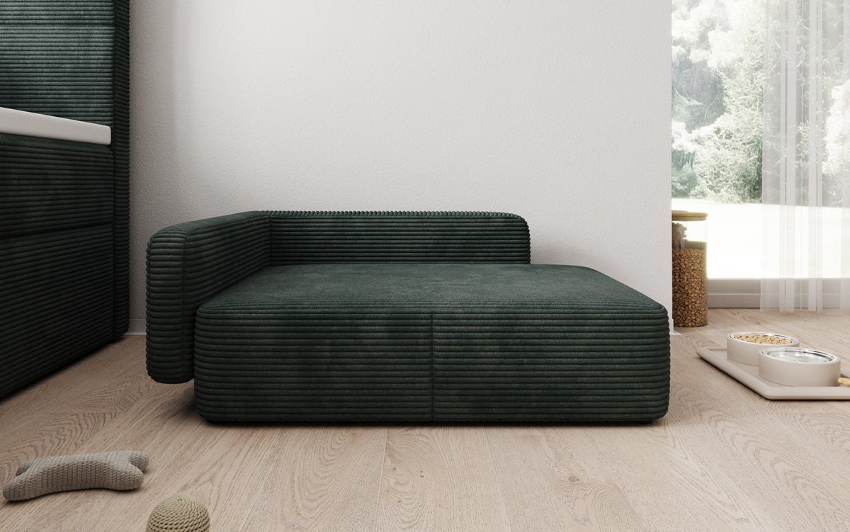 Hondenslaapbank BelloCouch 80 × 60 cm in Ribstof