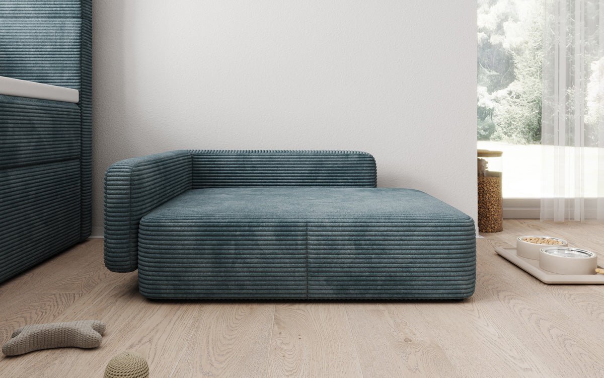 Hondenslaapbank BelloCouch 80 × 60 cm in Ribstof
