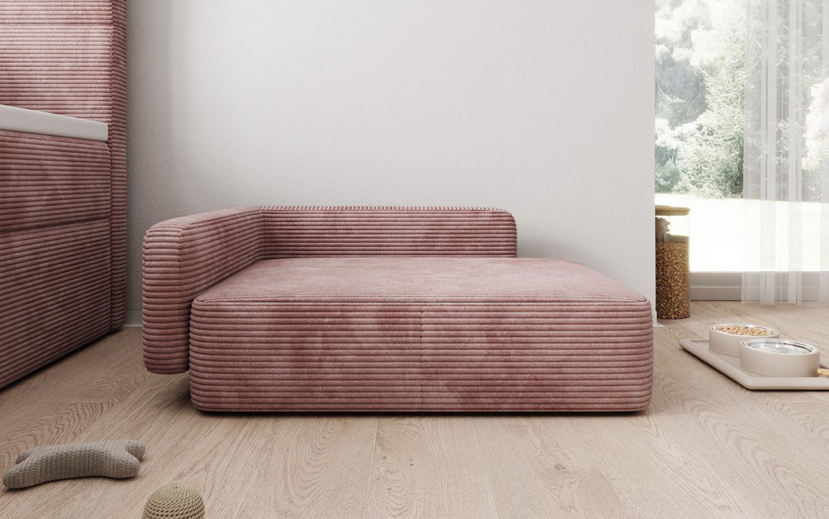 Hondenslaapbank BelloCouch 80 × 60 cm in Ribstof
