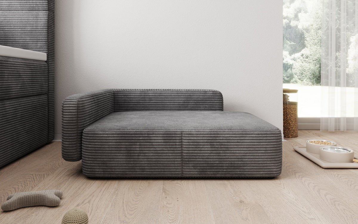 Hondenslaapbank BelloCouch 80 × 60 cm in Ribstof