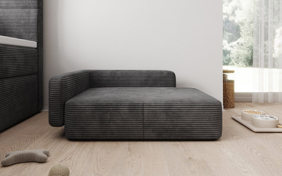 Hondenslaapbank BelloCouch 80 × 60 cm in Ribstof