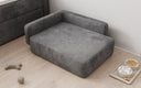 Hondenslaapbank BelloCouch 80 × 60 cm in Ribstof