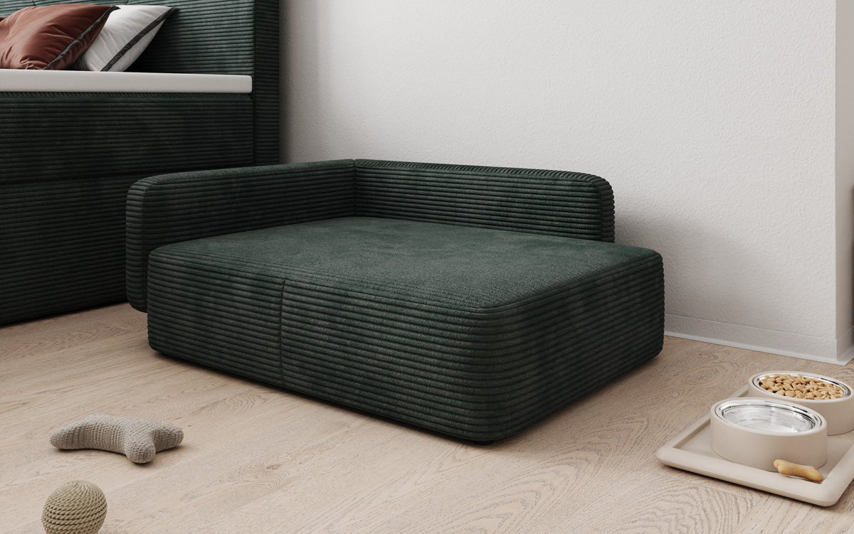 Hondenslaapbank BelloCouch 80 × 60 cm in Ribstof