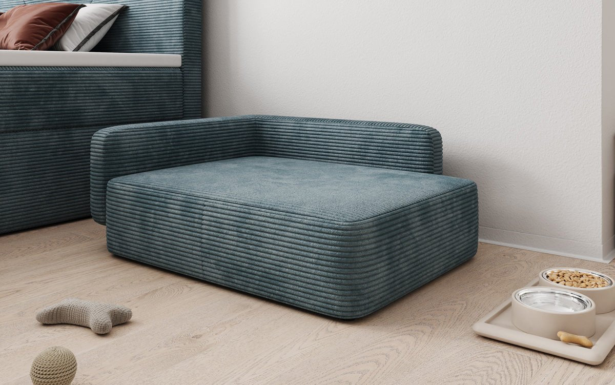 Hondenslaapbank BelloCouch 80 × 60 cm in Ribstof