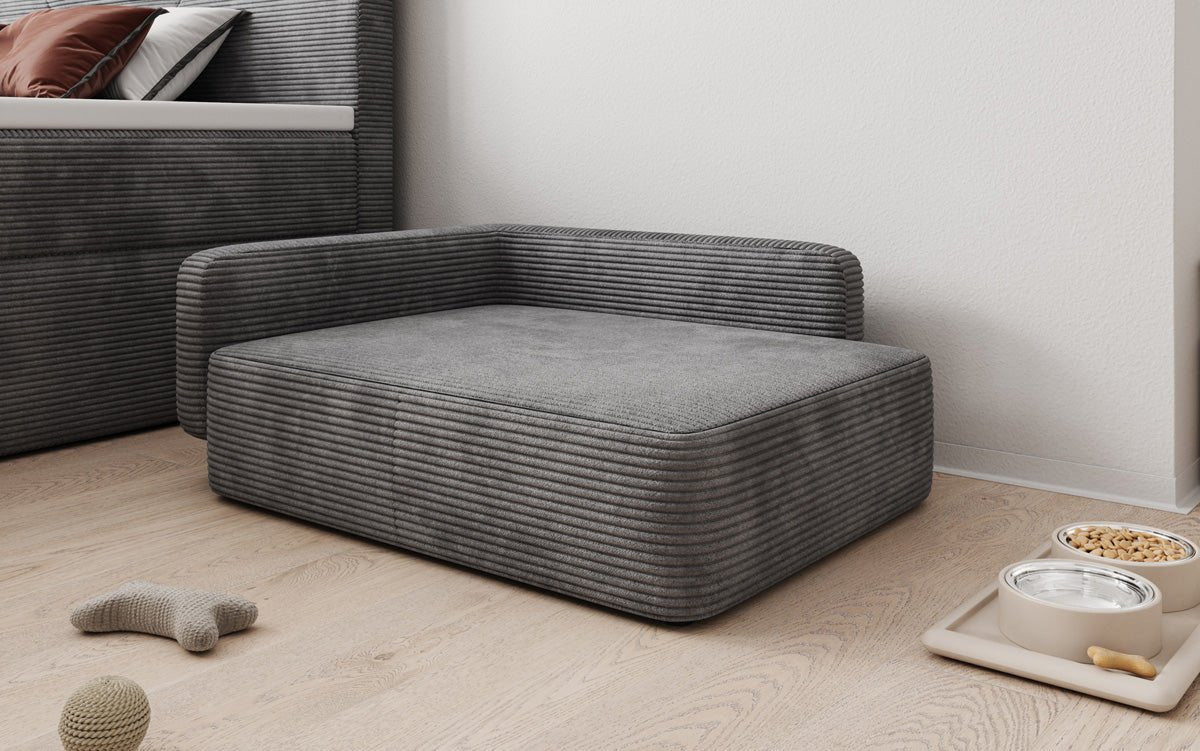 Hondenslaapbank BelloCouch 80 × 60 cm in Ribstof