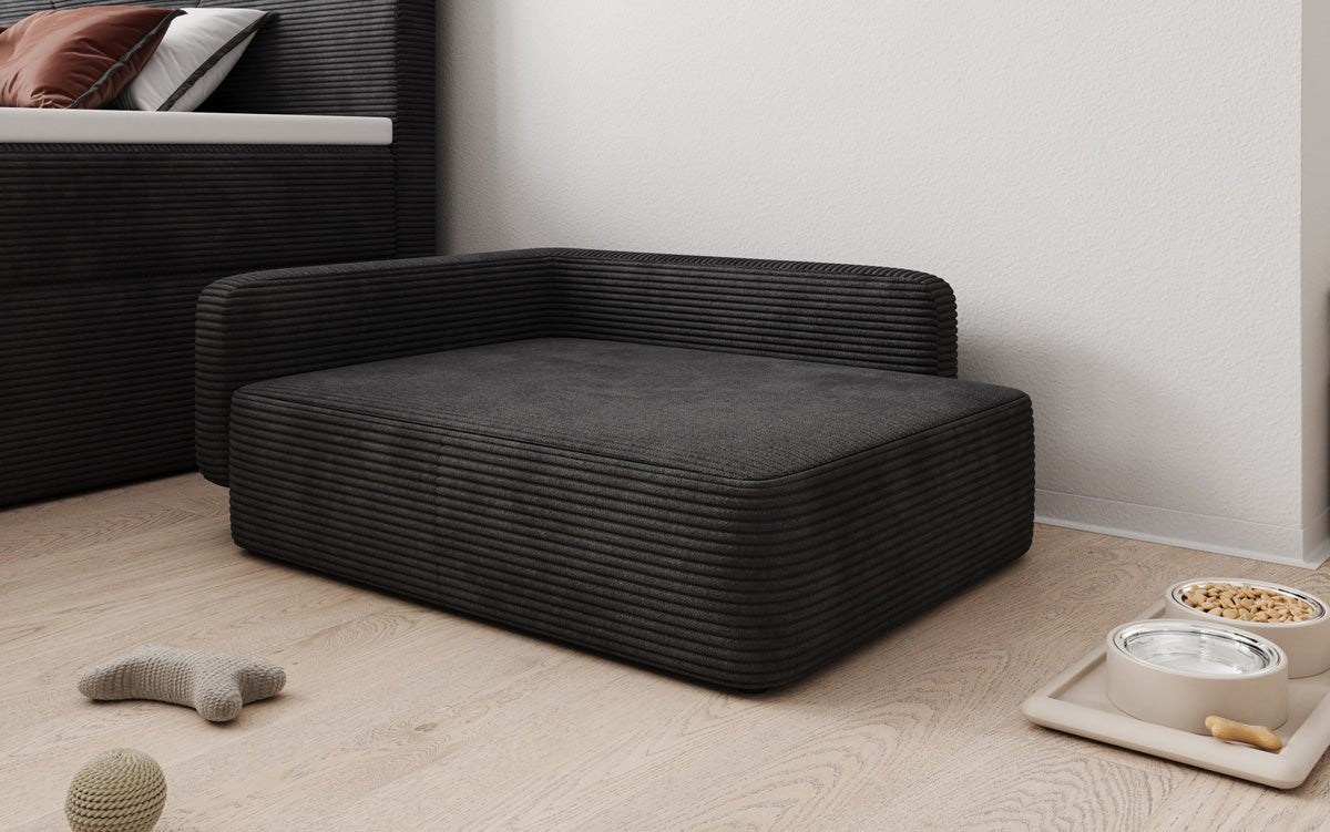 Hondenslaapbank BelloCouch 80 × 60 cm in Ribstof