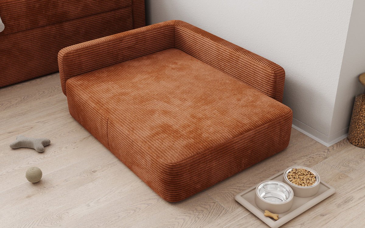 Hondensofa BelloCouch 80 × 100 cm in Ribstof